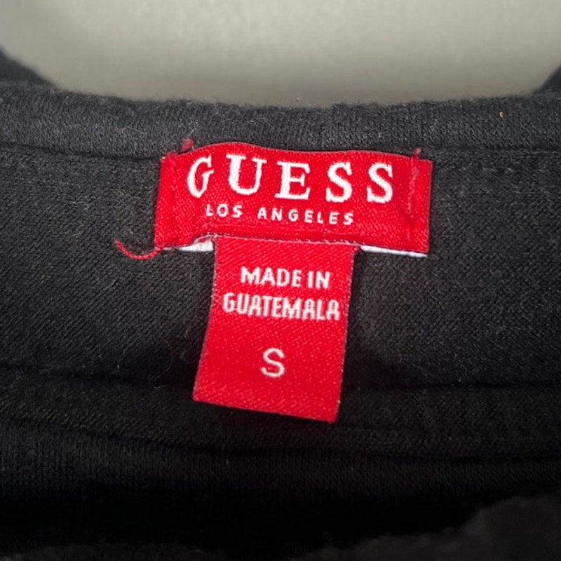 Guess Black Bodysuit With Ruffle Sleeve Women's Size S