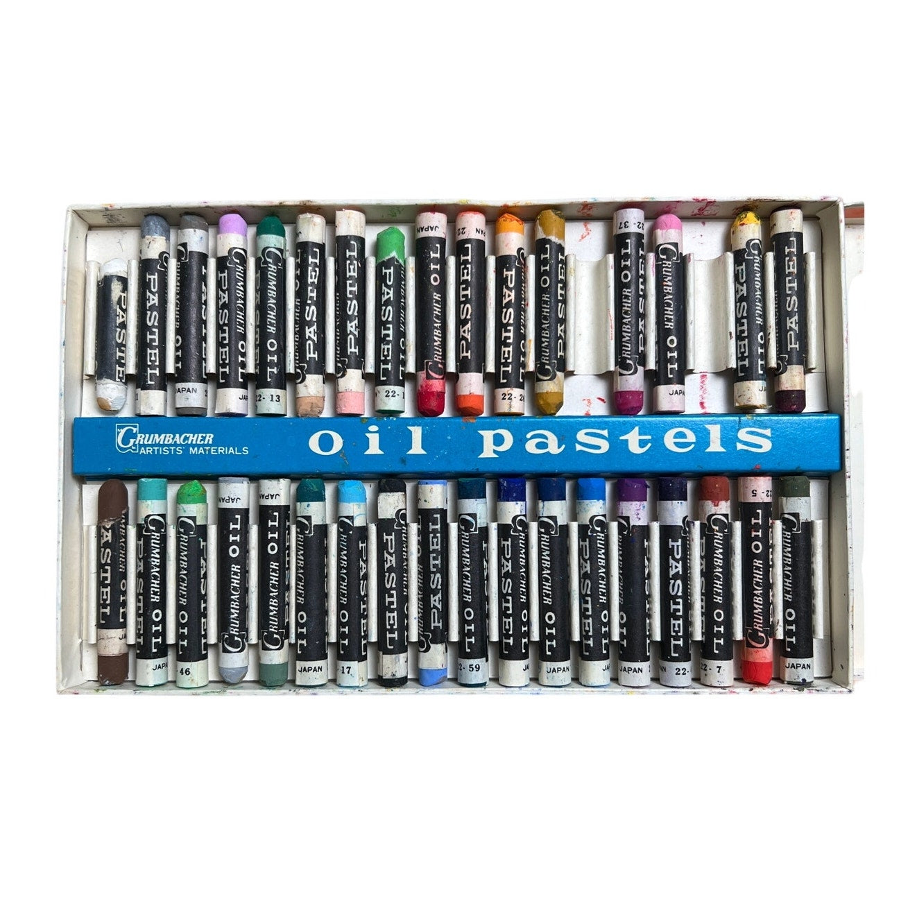 Vintage Grumbacher (36) Artist Oil Pastels With A Few Missing Sticks