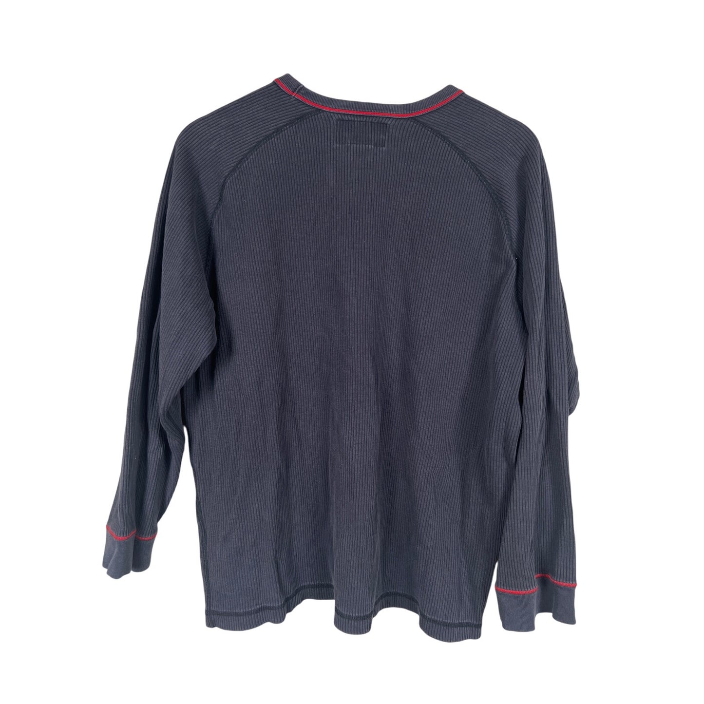 Abercrombie & Fitch Size XL Navy Thermal Long Sleeve 100% Cotton
