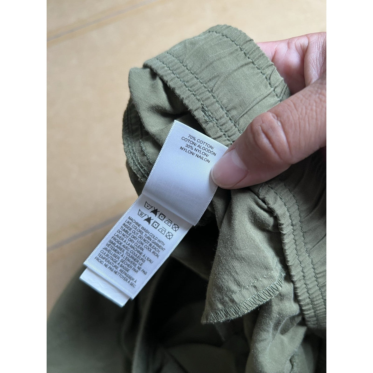Lucky Brand Pants Unisex XL Green Jogger Twill Cargo Drawstring Ankle Relaxed