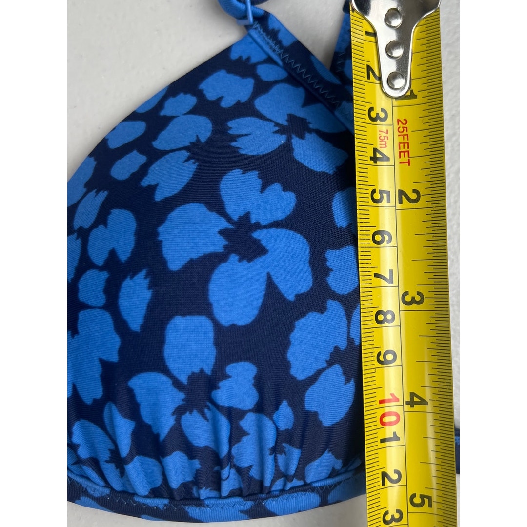 Aerie Small Blue Perky Triangle Swim Blue Top