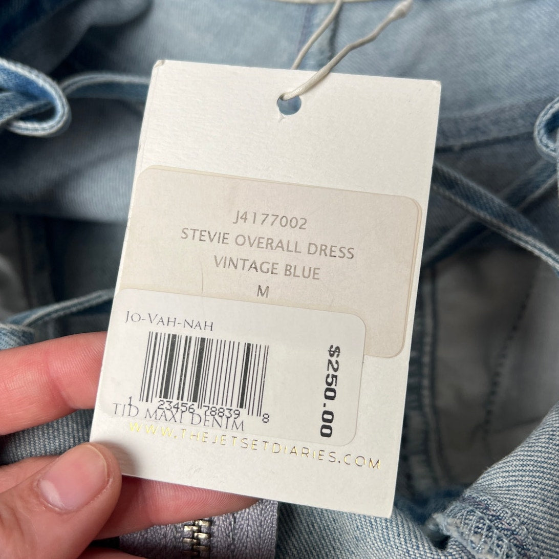 NWT The Jetset Diaries Stevie Overall Denim Dress Size M