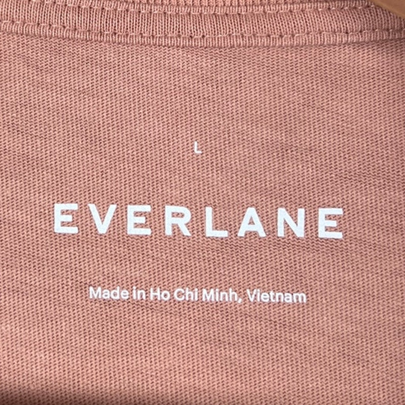 EVERLANE Weekend Tee T-shirt Dress in Desert Orange Size L