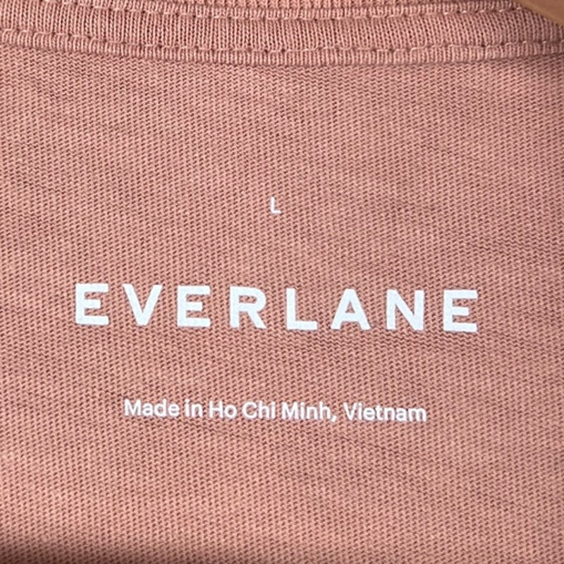 EVERLANE Weekend Tee T-shirt Dress in Desert Orange Size L