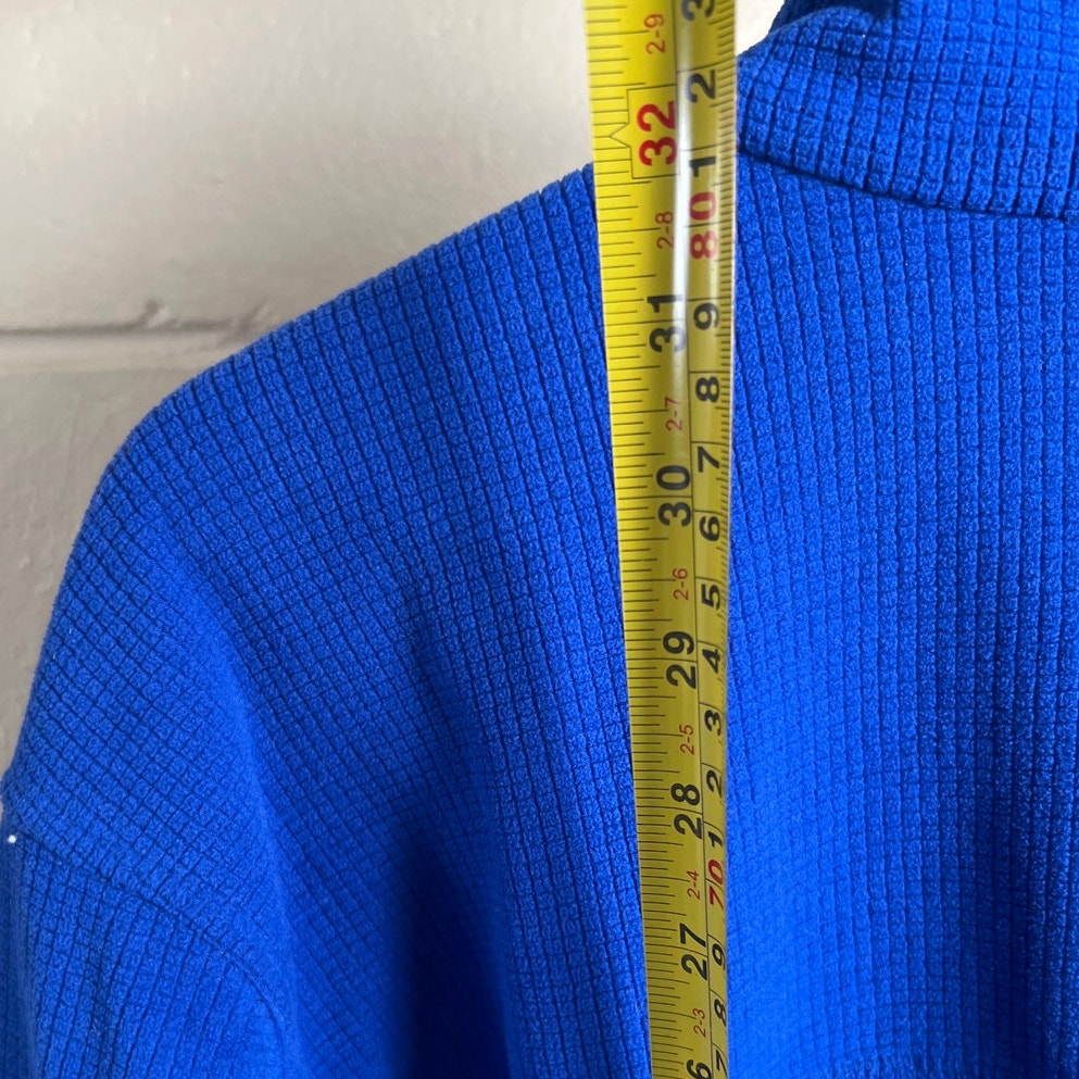 Orvis Trout Bum 2XL Fleece Waffle Full Zip Blue