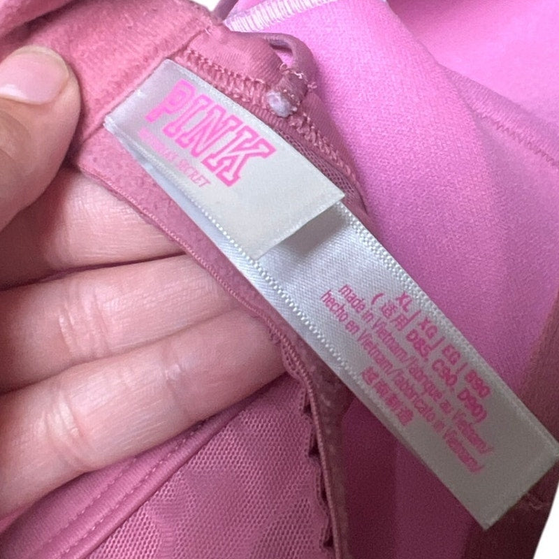 Victoria Secret Pink Size XL Polka Dot Adjustable Bra