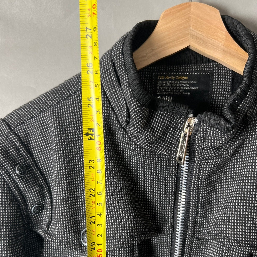 Jiaoxing Raw Ide099 2XL Zip up Gray Men's Jacket