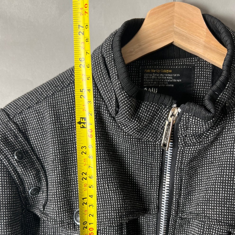 Jiaoxing Raw Ide099 2XL Zip up Gray Men's Jacket