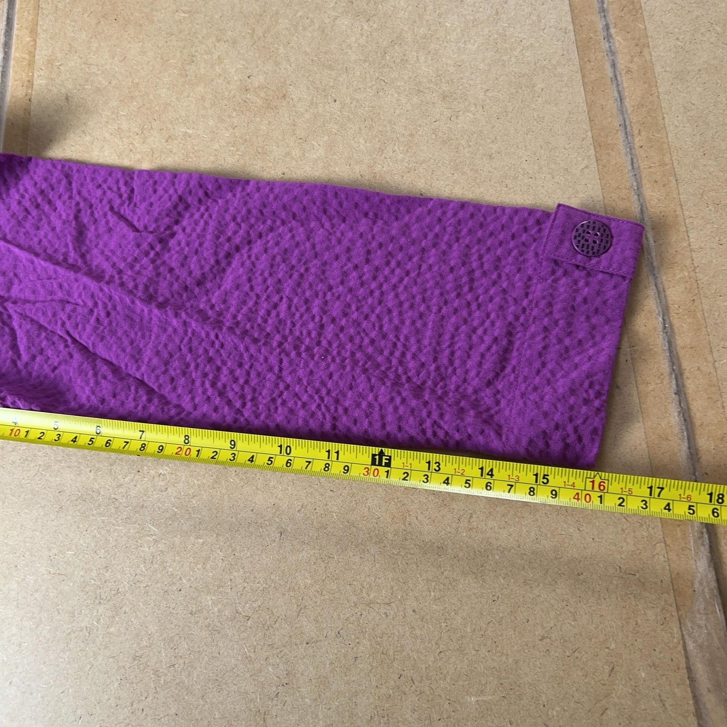 Habitat Shirt Jacket Women M Purple Seersucker Lightweight Pockets Button