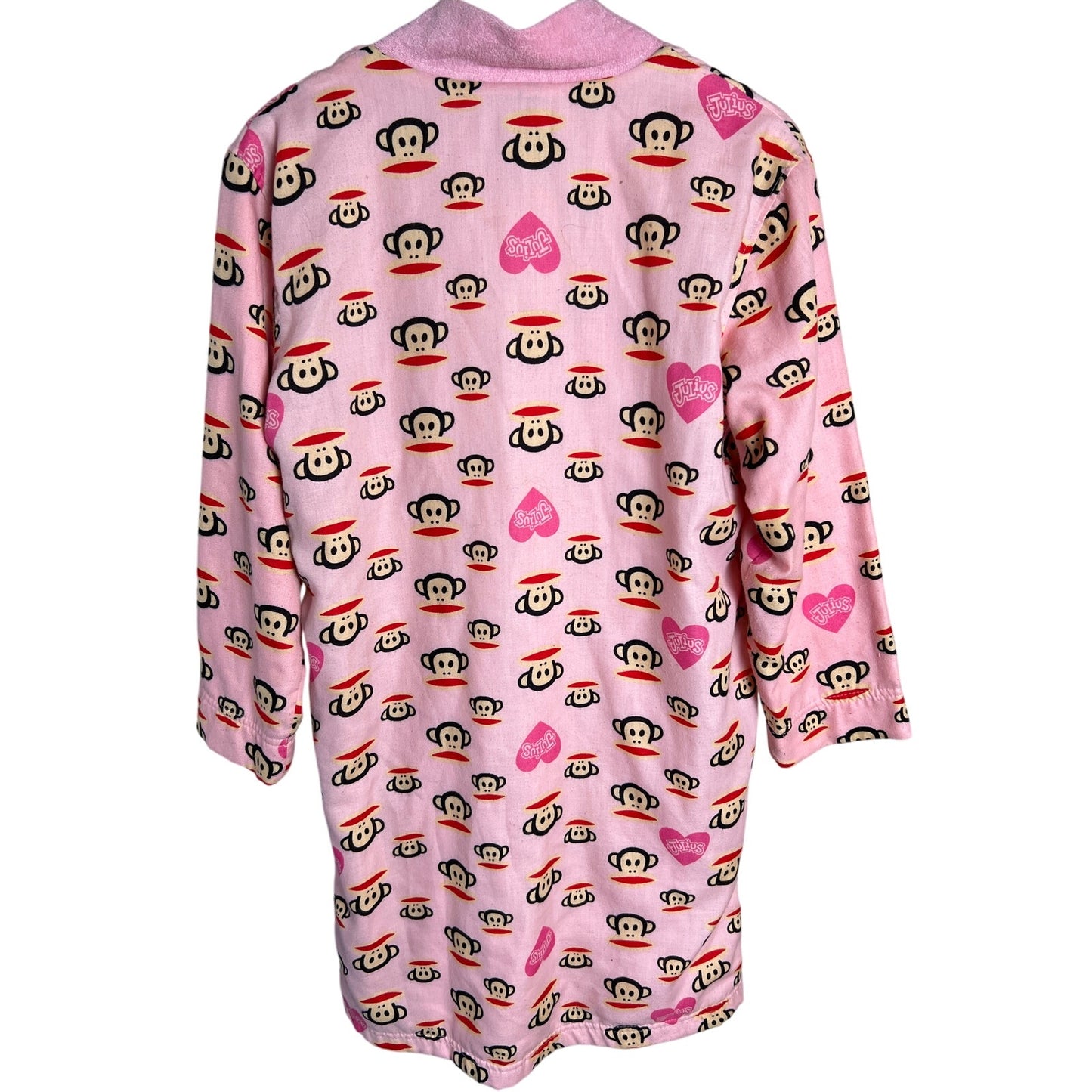 Paul Frank 10/12  “The Monkey” Bath Wrap/Robe Pink