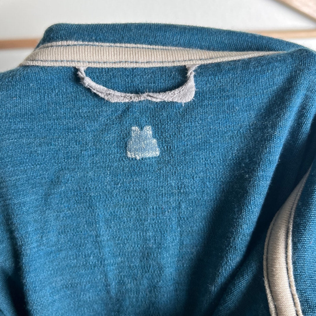 Midwest Mountaineering 100% Merino Wool Blue Half Zip Women's Size S