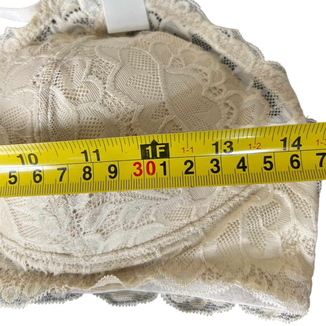 Aerie 36C Bra Lace NWT Floral Bralette Adjustable