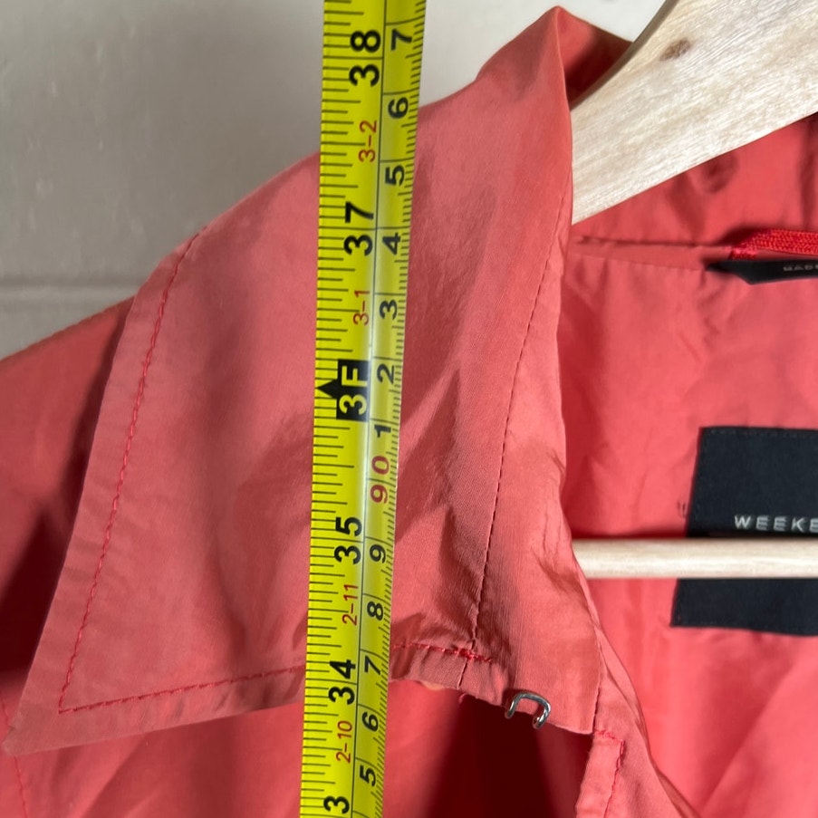 Weekend MaxMara Made In Italy Trench Coat Orange *Dimensions in Picture*