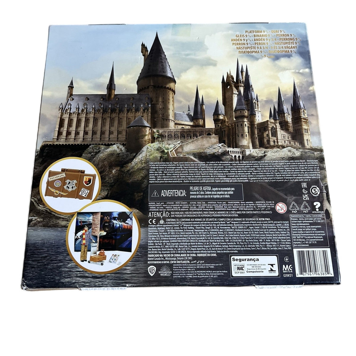 Mattel Harry Potter Platform 9 3/4 Hogwarts Express Doll Hedwig Luggage Toy