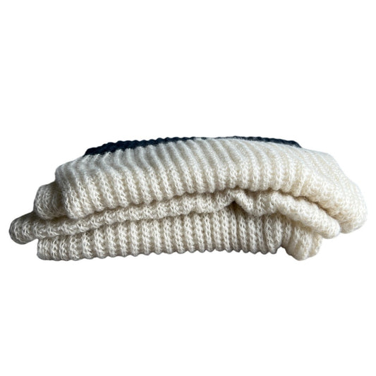 NWT Forever 21 182" Long Blue & White Knit Scarf