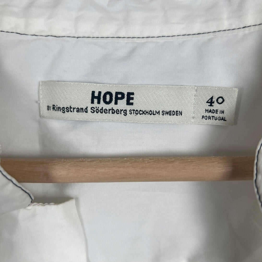 Hope By Ringstrand Soderberg 100% Cotton Blouse Size 40