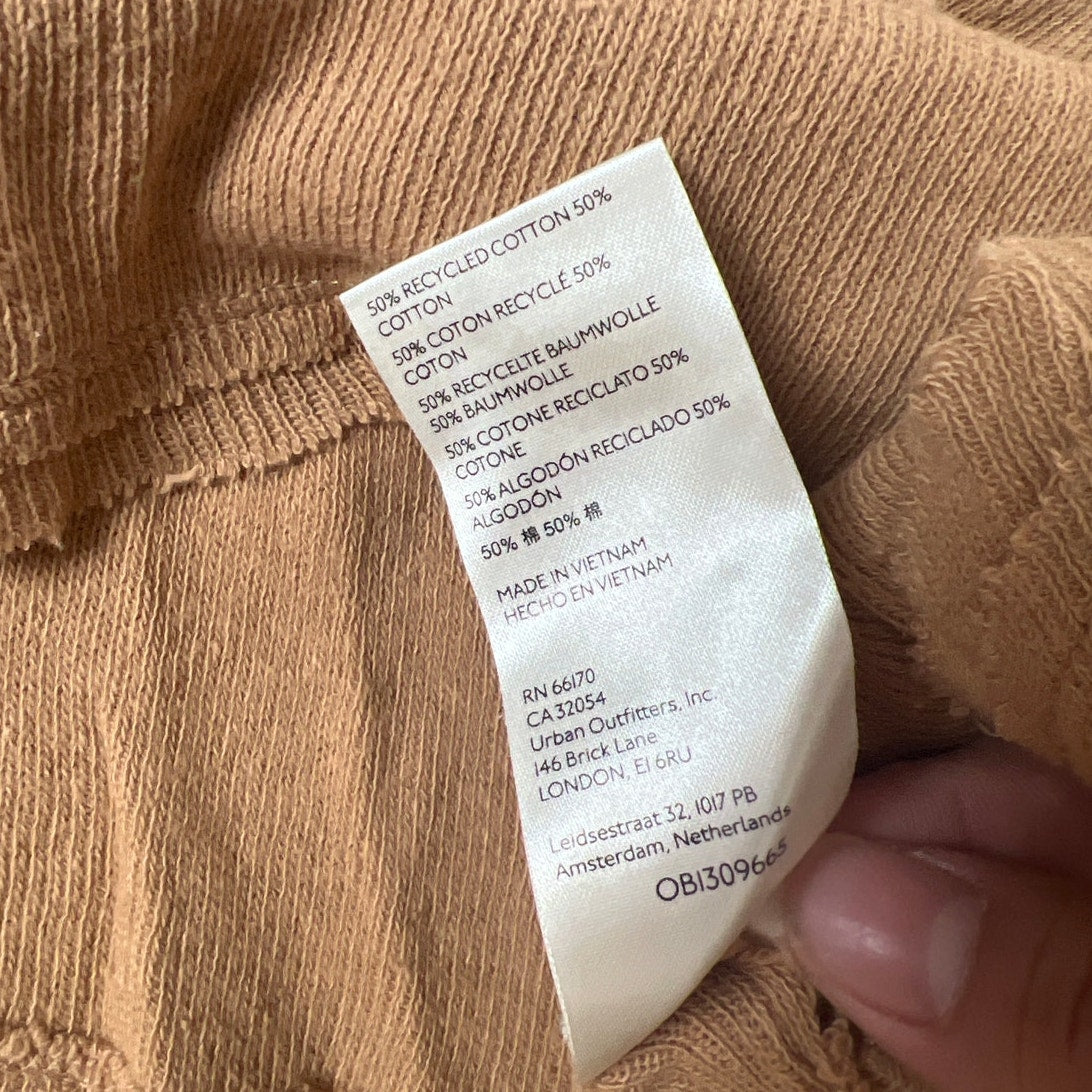 Free People We The Free Size S Colby Long Sleeve Shirt Raw Hem Cuff Sleeve