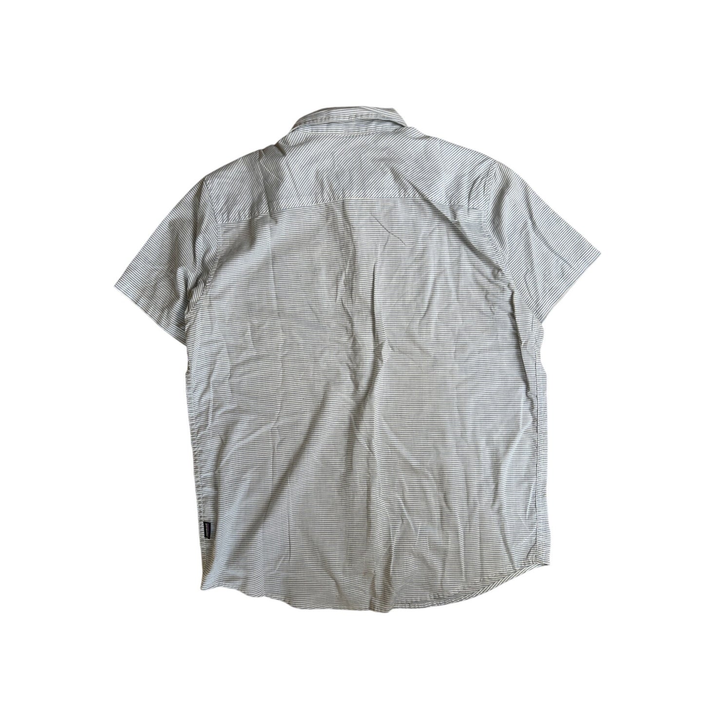 Patagonia Striped Button-Down Shirt Men's L Organic Cotton