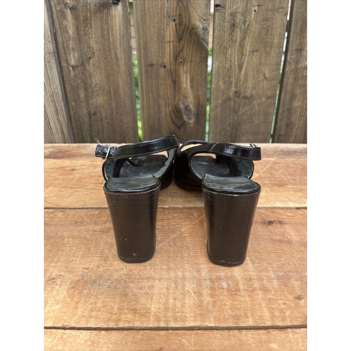 Vintage Charles Jourdan Black Heels Size 8 Some Heavy Wear
