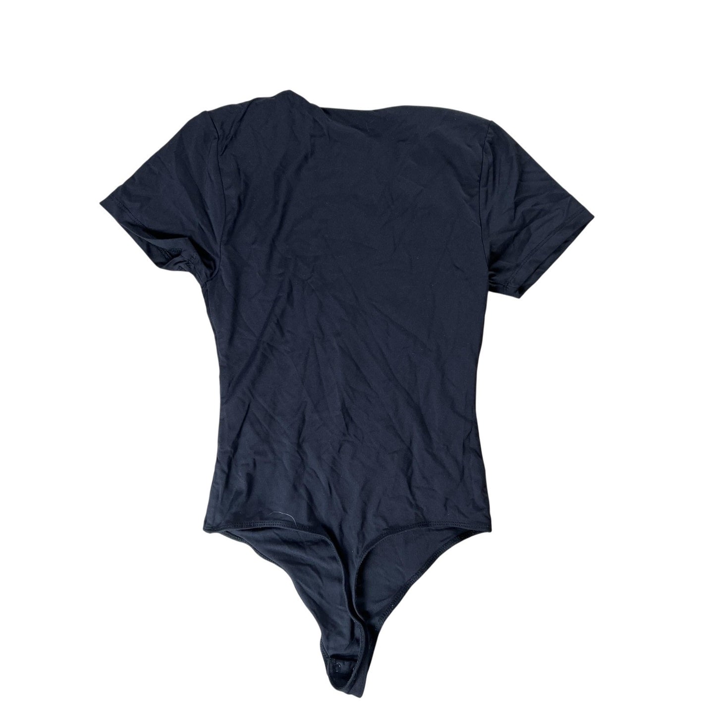 House Of Harlow 1960 Bodysuit Womens XS Black Short Sleeve Stretch One Piece