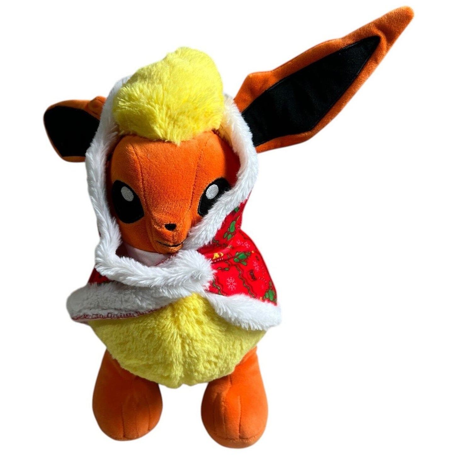 Build-A-Bear Pokemon Flareon Stuffed Plush w/ Sleeper, & Cape Rare No Sound