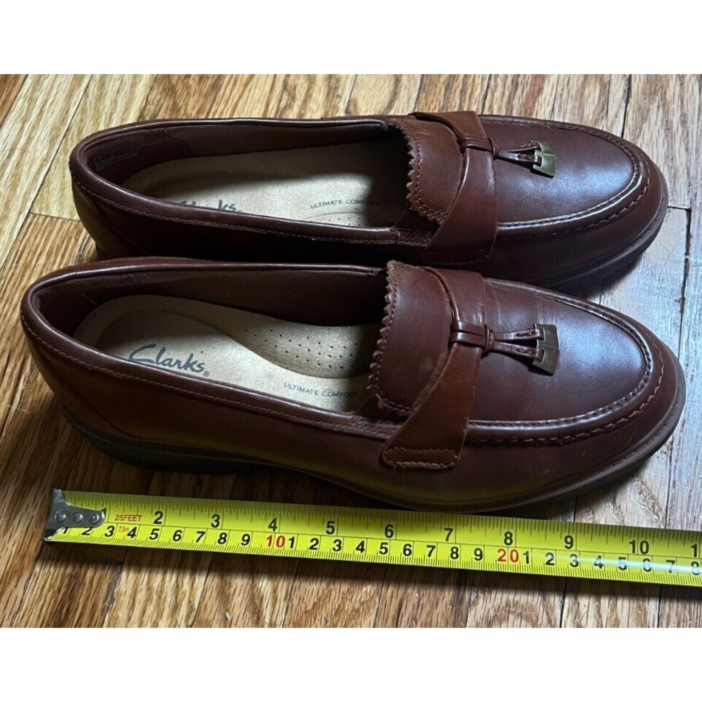 Clark Collection Women 9 Brown Loafers Shoes