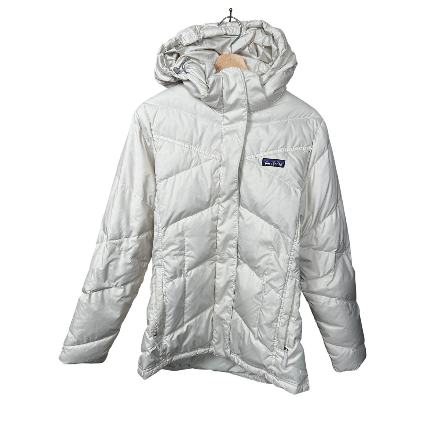 Patagonia Women's Medium Polyester White Down Parka Jacket
