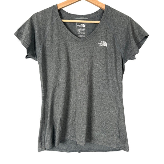 The North Face Women's Small Grey 100% Polyester Short Sleeve Shirt