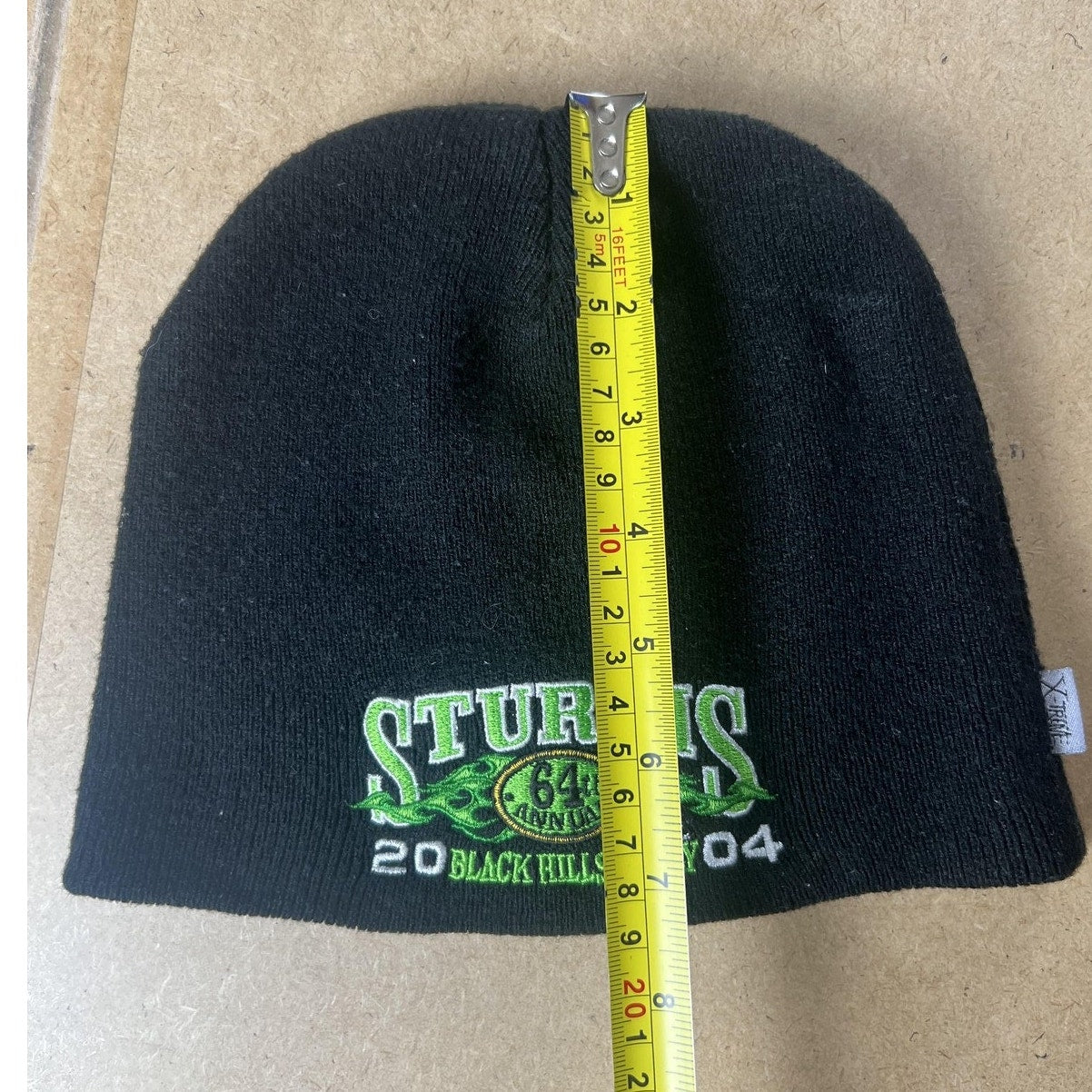 Vintage Xtreme Sturgis Beanie Hat Mens One Size Black 2004 Black Hills Rally