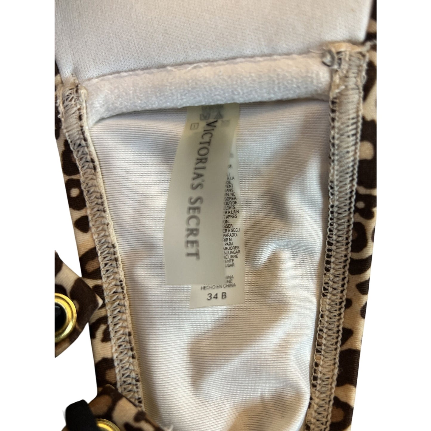 Victoria's Victoria Secret 34B Bikini - Leopard Print - EUC