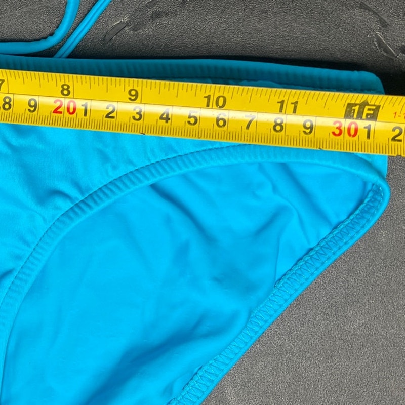 Venus Size 4 Women Swimwear Two Piece Bikini Blue Adjustable Halter