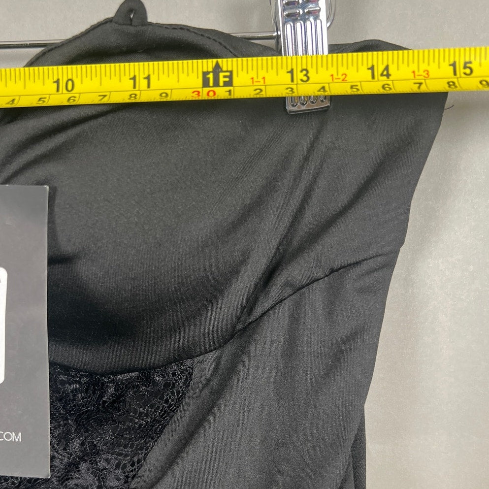 NWT Black Lace Strapless Bodysuit Women Size XL