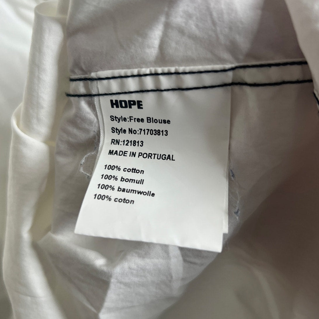 Hope By Ringstrand Soderberg 100% Cotton Blouse Size 40