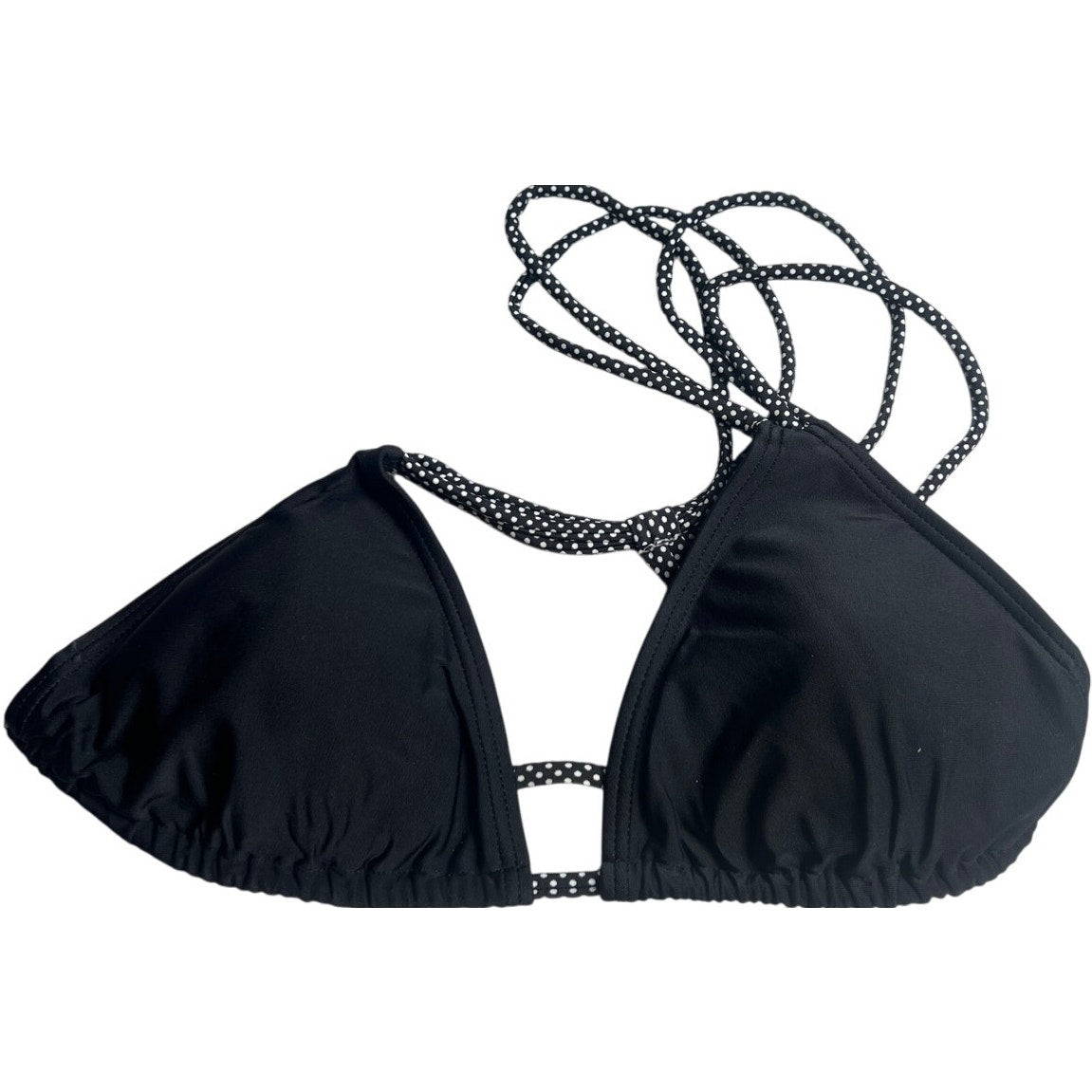 Damsel Shoulder Strap Black Swim Bikini Top Medium M