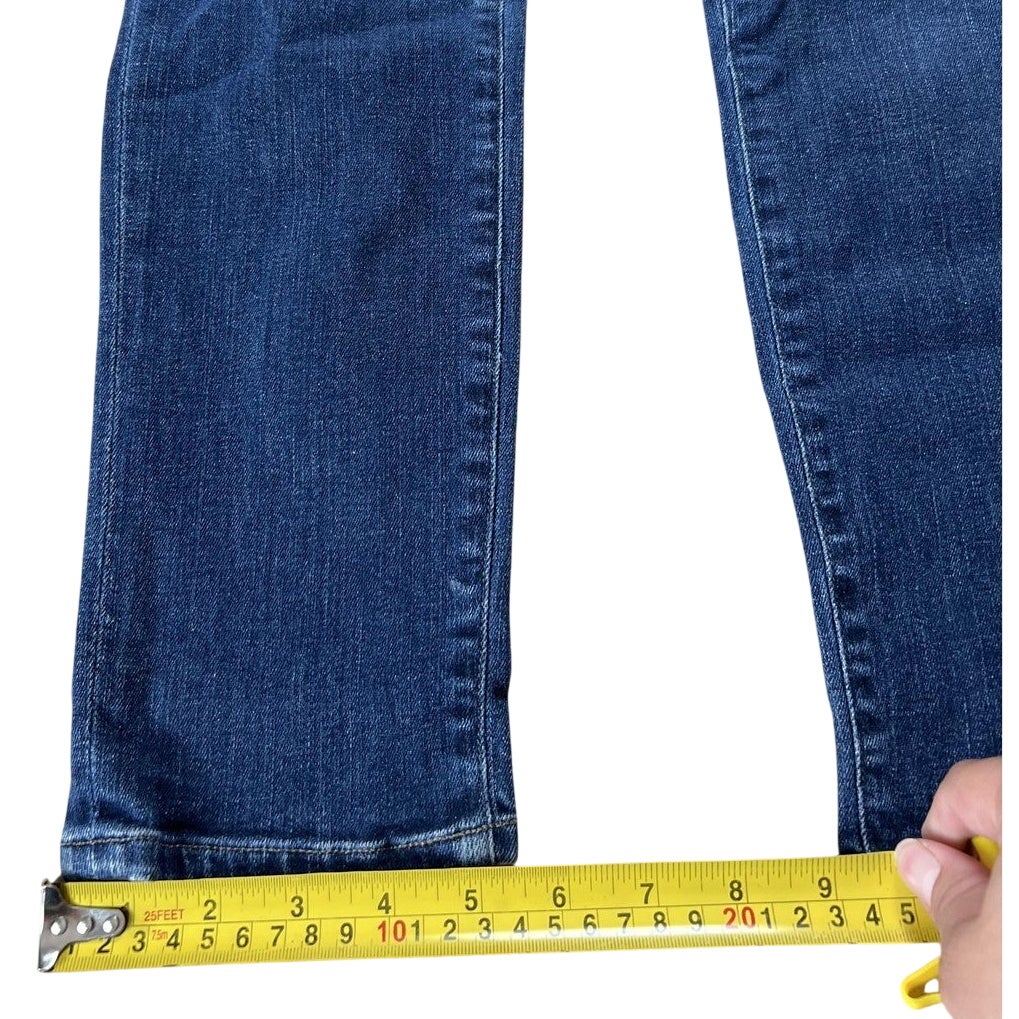 C Of H Pants Womens 28 Blue Rocket Crop Majestic Skinny Cropped Stretch