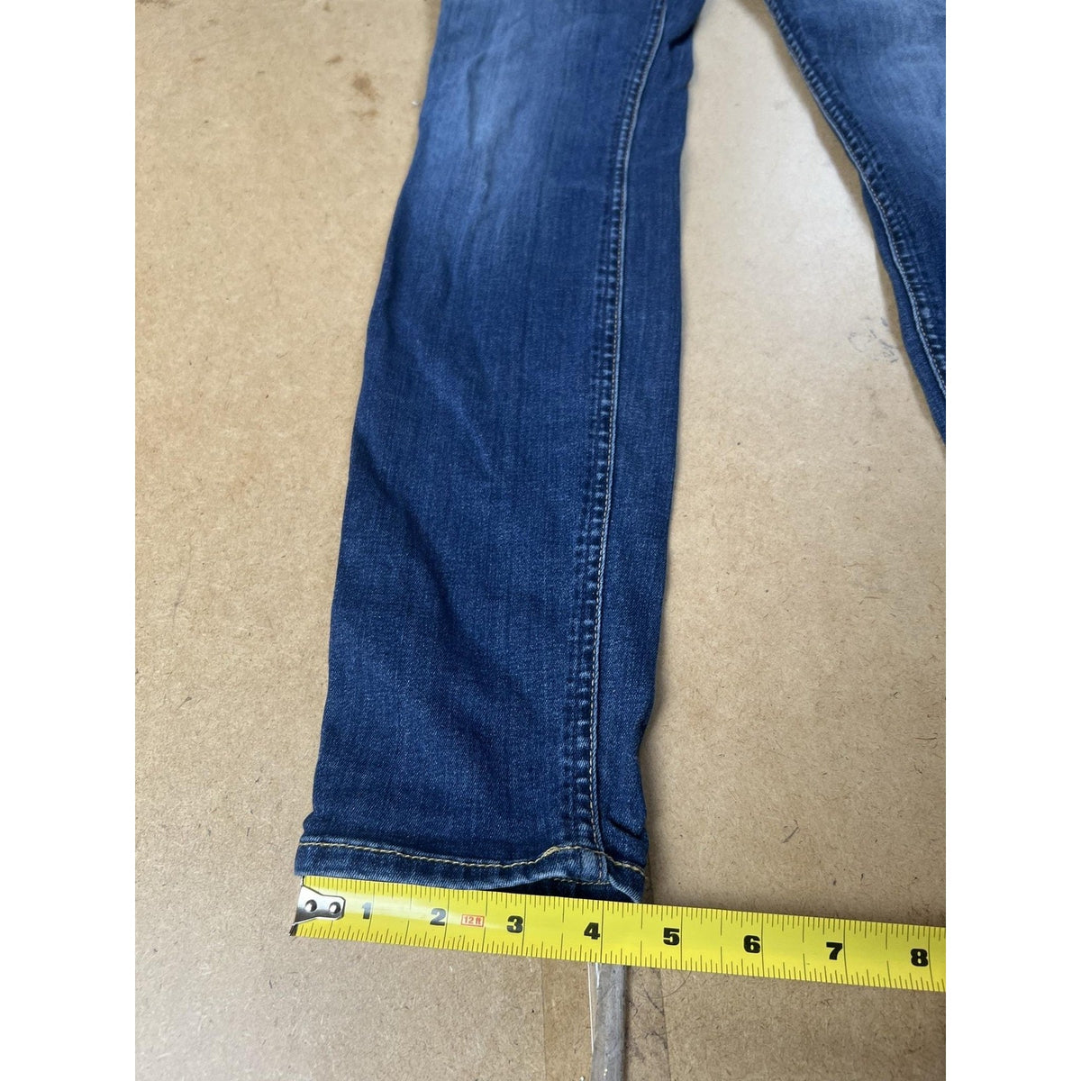 7 For All Mankind Pants Womens 29 Blue Ankle Skinny Denim Stretch Pockets