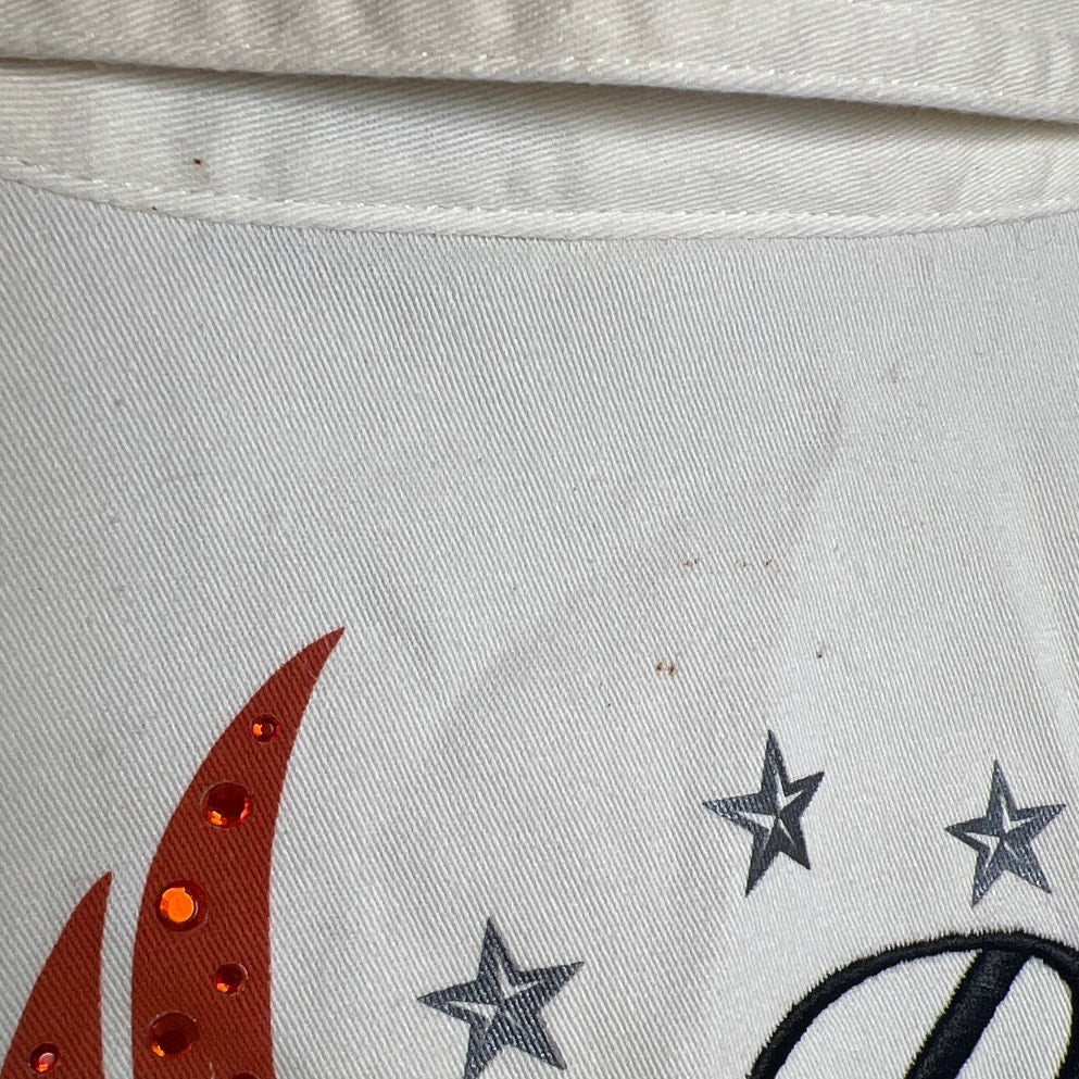 Harley Davidson World's Finest White Zip Up Vest *Dimensions In Pictures*