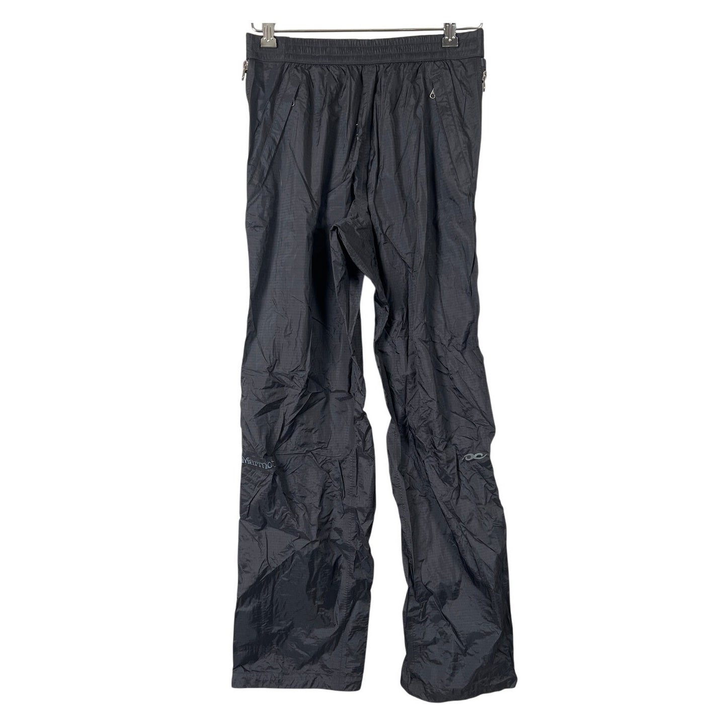 Marmot Precip Size Medium Black Pants 100% Nylon Eco Rain Waterproof Hiking