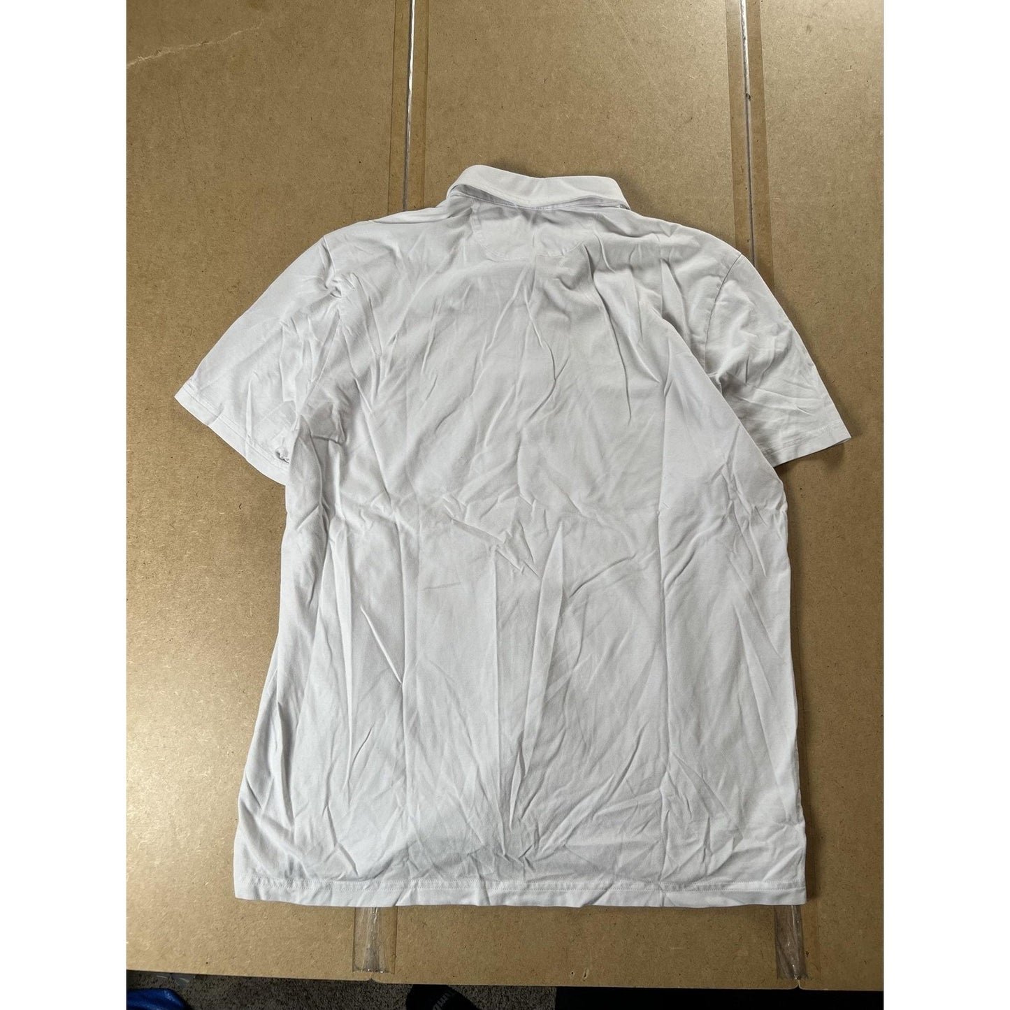 Faherty Shirt Mens XL White Cotton Modal Spandex Collared Polo Stretch