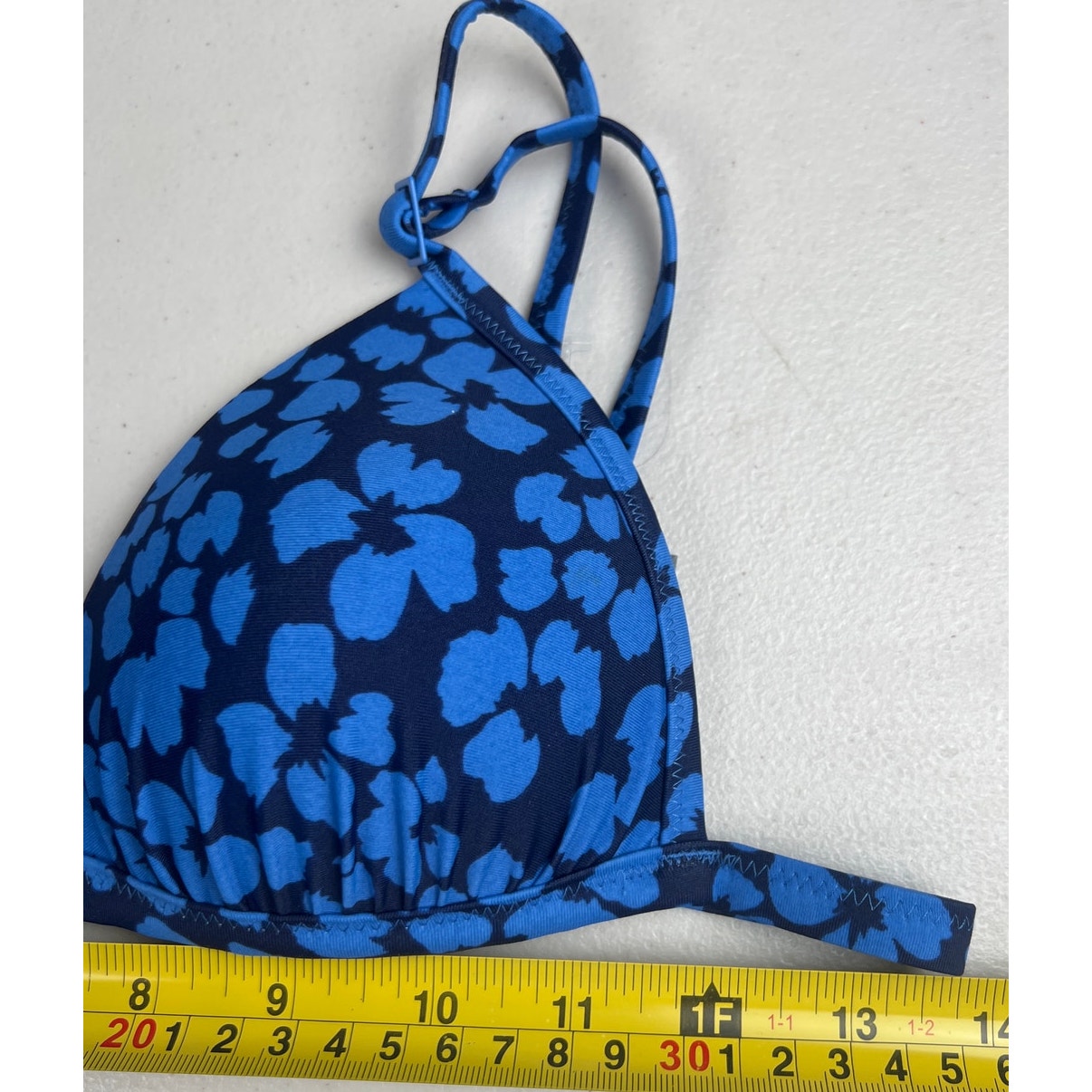Aerie Small Blue Perky Triangle Swim Blue Top