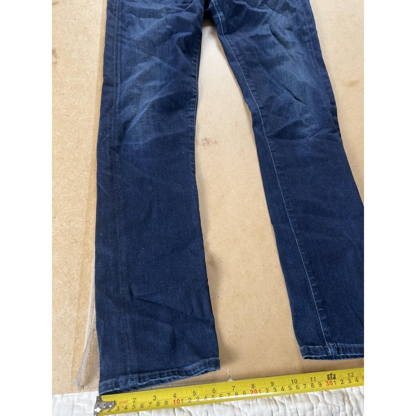 C Of H Mens 28 Blue Chino Slim Straight Denim Cotton Stretch 5-Pockets