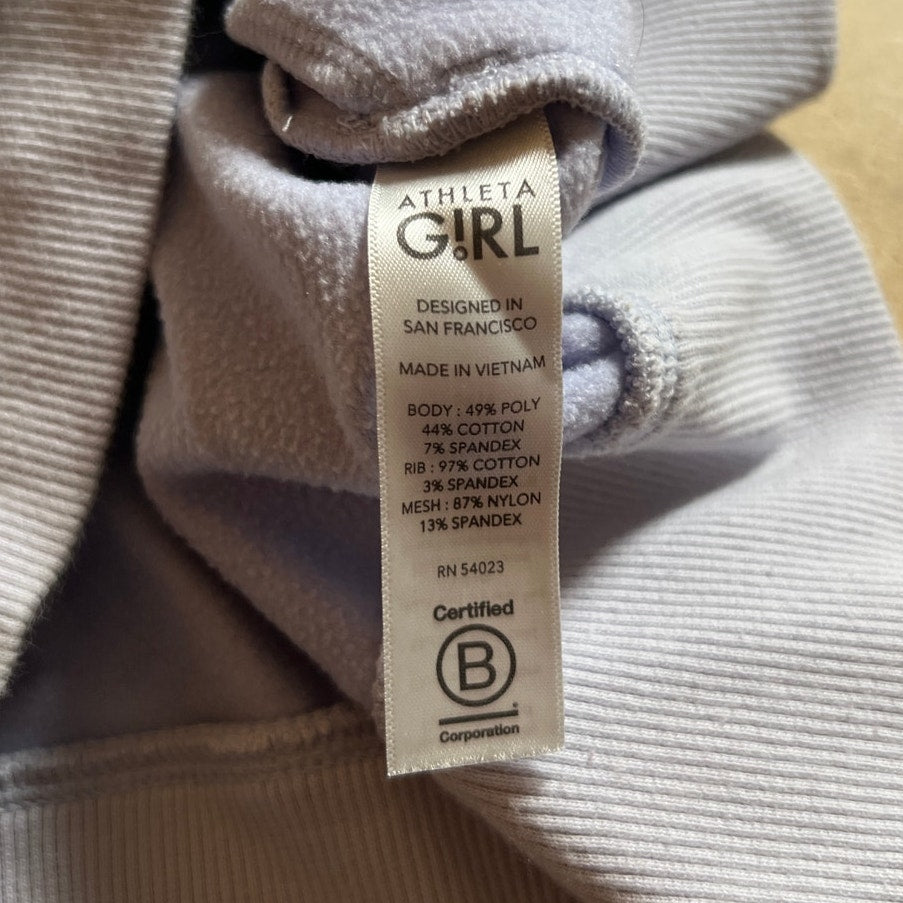 Athleta Girl Purple Full-Zip Hoodie SIze Large (12)