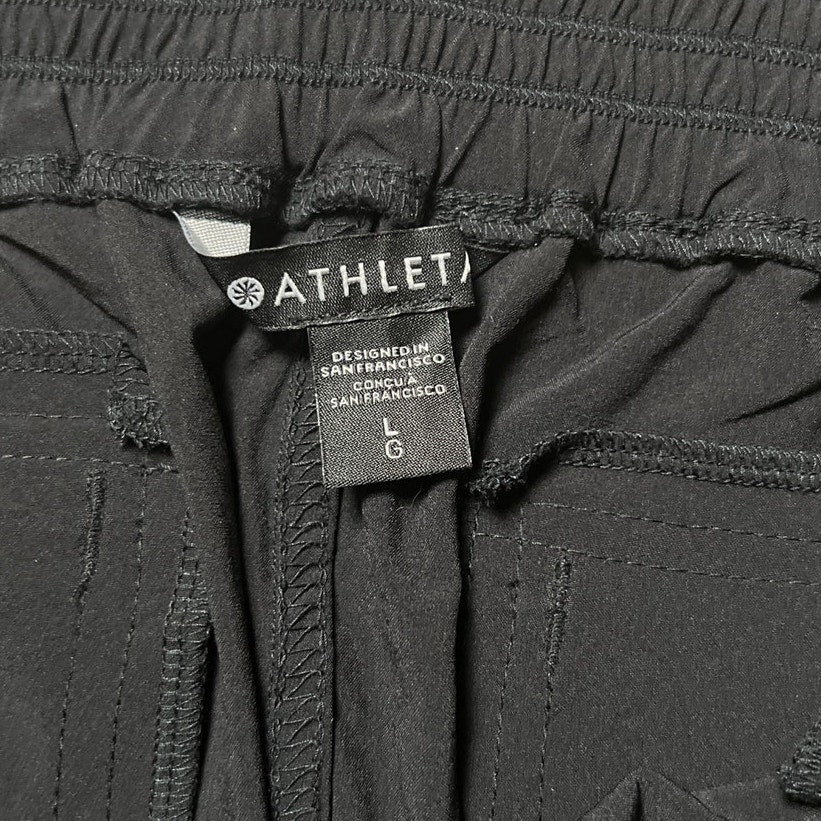 Athleta Large Black Cosmic Knee High Skirt