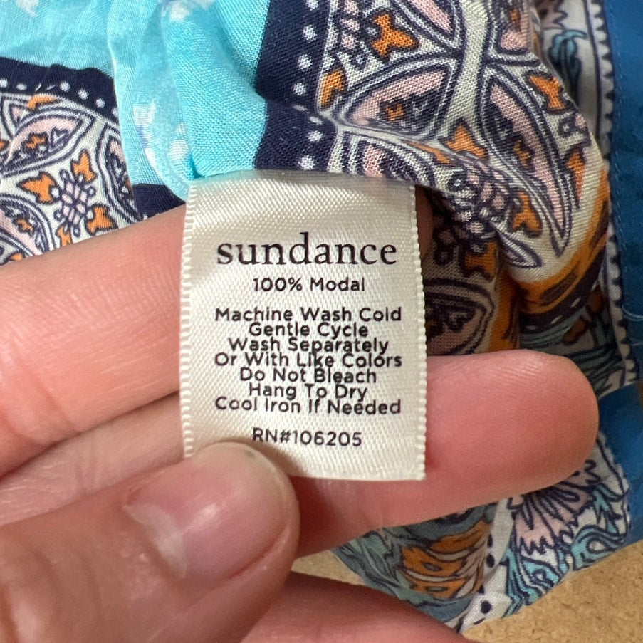 Sundance Butterfly Boho Mandala Flowy Blouse Size XL