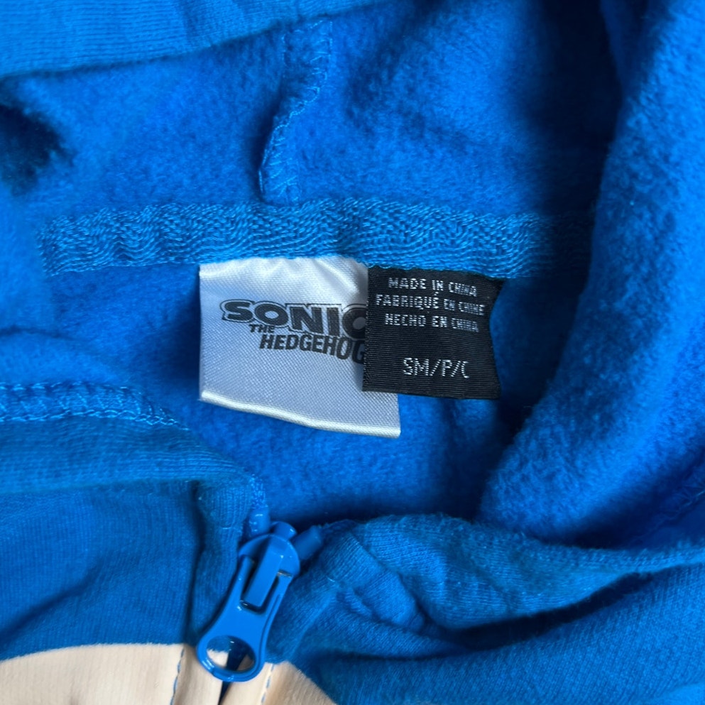 Sonic the Hedgehog Boys Hoodie Size Small