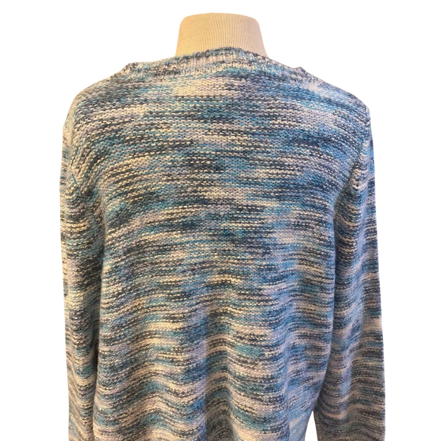 Lane Bryant Blue, White, Aqua Woven Sweater Size 14/16 - NWT $59