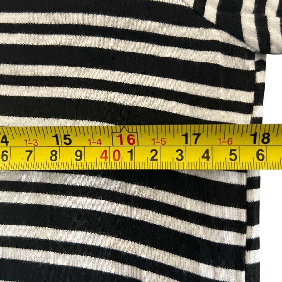 Sweet Claire Black White Striped Dress *Dimensions In Pictures*