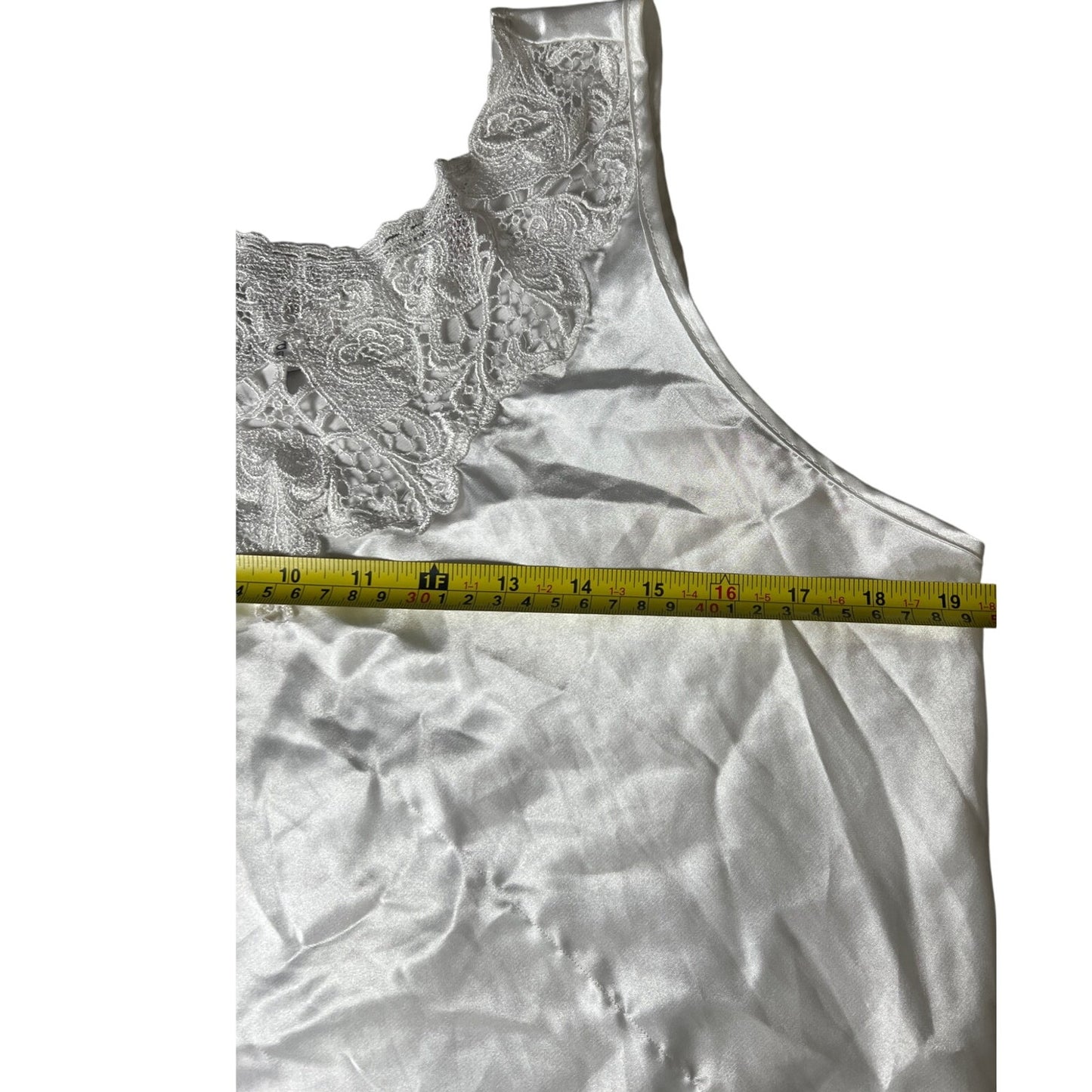 Cinema Etoile White Satin Shirt Size Large L