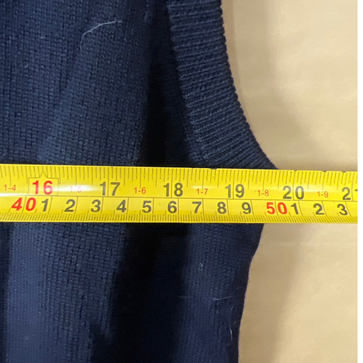 Brooks Brother Size Large Blue Sweater Vest 100% Merino Wool