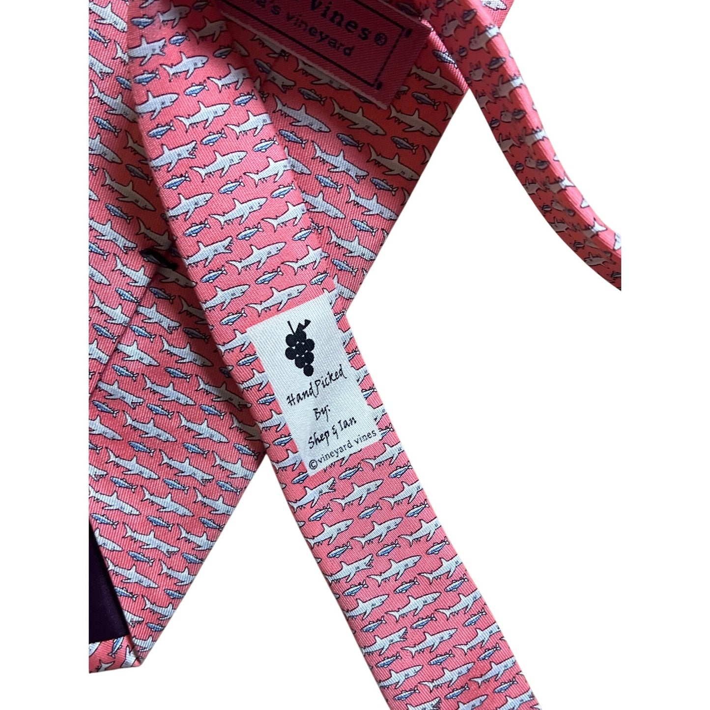 Vineyard Vines Men's Martha's V. Whale Patterned Hand Picked Shep & Ian Neck Tie